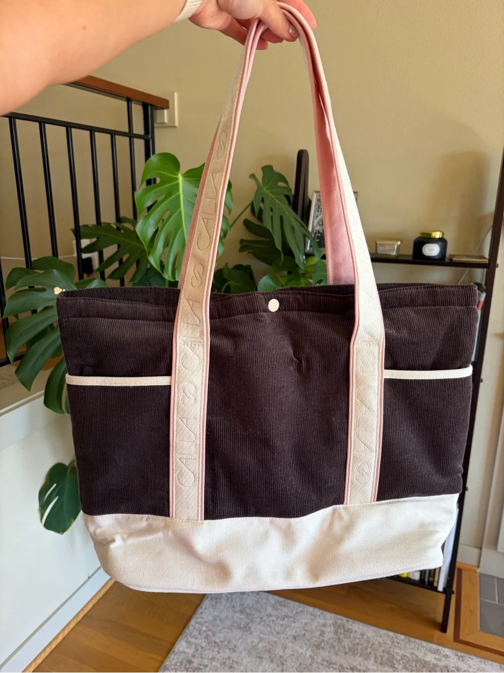 Calia corduroy tote bag